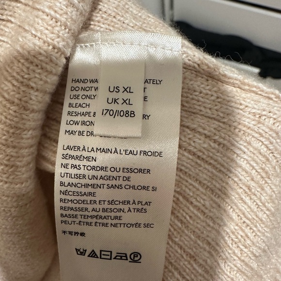 Anthropologie Beige sweater knee length Dress - Picture 3 of 3